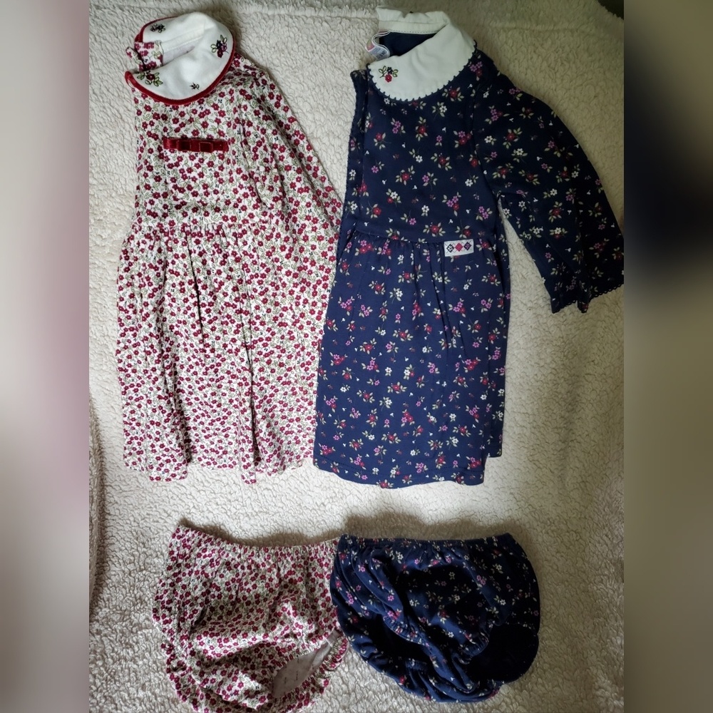 Gymboree Collared Floral Long Sleeve Dresses